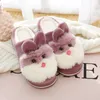 Hot Sale-Women Tofflor Vinterhem Skor Kvinnor Hus Tofflor Varm Kärlek Hjärta Non-Slip Floor Hem Furry Fashion Fur Slides