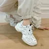 Sklfgxzy Spring New Casual Women Pumps äkta läder tjock botten modesportkvinnor skor bästsäljande utomhus kvinnliga skor