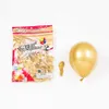 185pcs Bury Balloon Garland Arch Kit Palloncini in lattice di pelle oro metallizzato San Valentino Decorazioni di nozze Rifornimento del partito della ragazza 210719