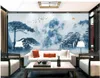 Custom photo wallpaper 3d murals wallpapers New Chinese artistic conception ink landscape painting background wall papers home decoration