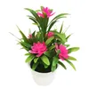 Flores decorativas Wreaths Wreaths Realistic Artificial Plant Pot Pot Outdoor Decoração de Escritório para Gifto Casas de Bonsai Casas Decoração de festa de casamento Decoração