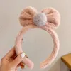 Korean version autumn and winter bow wash face, wide thick hair hoop, y women's make-up, binding, headb, headdress