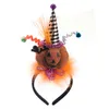 ランプカボチャハロウィーンヘッドバンドお祝いパーティー用品用品Wacky子供髪魔女カボチャ装飾コスプレヘッドドレスフープハットヘッドウェア装飾ギフト
