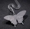 Pendentif papillon grande taille 5mm 70CM, chaîne cubaine, collier Hip Hop rappeur Rock, bijoux pour hommes et femmes, cadeau