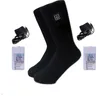 1 пару обновления нагревательные носки аккумуляторные аккумуляторы электрические нагревательные носки мужчина женщин зимний теплый утечка 327 x2