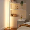 Corner Floor Lamp RGB kleur veranderende stemming Moderne staande verlichting met dimbare afstandsbediening voor woonkamer slaapkamer