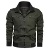 Veste décontractée hommes Bomber vestes automne mode pilote manteau armée hommes Cargo vol manteaux mâle coupe-vent veste militaire coton Y1122