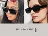 Buy 1 Get 1 Classic Sunglasses Women Men 2021 Luxury Brand Square Sun Glasses Male Oculos De Sol Gafas UV400 Retro Eyewear