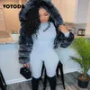 Winter Women Faux Fur Coats Soft Long Sleeve with Cap Ladies ry Luxury Fake Jacket Female Thick 211220