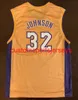 Mens Women Youth Vintage Johnson Basketball Jersey Broderi Lägg till något namnnummer