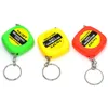 Mini 1m Tape Measure With Keychain Small Steel Ruler Portable Pulling Rulers Retractable Tape Measures GWF14082