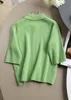 Women's Knits & Tees 2021 Women Fashion Short Sleeve Sexy Cashmere Sweater 0811