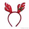 Cute Christmas Headband Santa Snowman Bear Deer Horn Adult Kid Head Clasp Christmas Gift Xmas Glow Toy Christmas Hair Accessories XVT1065