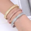 Bangle Zlxgirl Pełna Cyrkonia Damska I Bransoletka Moda Gold Rhodium Silver Cooper Ślubne Bijoux