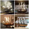 木製のヨットモデルの家の装飾地中海風の家の装飾アクセサリークリエイティブルームの装飾誕生日ギフト210924