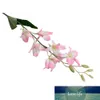 1 Şube Yapay Romantik Sahte Orkide Çiçek Bitki Düğün Bonsai Sahne Partisi Ev Ofis Masaüstü Bahçe Balkon Dekor