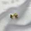 Luxury 925 Silver Needle Earring Female Funny Butterfly Stud Earrings Gold Color Korean Fashion Jewelry 2021 Body Decorations