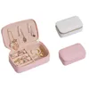 Jewelry Pouches Bags Leather Jewellery Ring Organizer Case Storage Gift Box Girls Women Pink White L5YB Wynn22