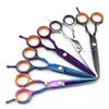 Professional 55 tum Japan 6cr hår sax Makeup Cuting Cutting Scissor Makas Barber Thinning Shears Frisör SCISSORS17361774