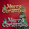 Weihnachtsdekorationen Jahr 2022 Acryl Merry Zeichen Baum dreidimensionaler Brieftür Listing Party Ornamente