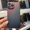 Real Carbon fiber case For Apple iPhone 13 Mini 13Pro Max Ultrathin Fully Enclosed Protective shell Aramid fiber Case H11208695175