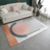 Carpets Light Luxury El Style Girl Pink Rug Geometric Abstract Pattern For Living Room Soft And Comfortable Bedroom243Z