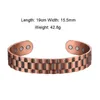 Sizzz Puur koper armbanden voor mannen vrouwen verstelbare brede manchet armbanden vintage energie magnetische armbanden armbanden mannen sieraden Q0717