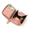 Wallets Horse Genuine Leather Coin Wallet Real Snap Short Purse Women Pocket Zip Around Small Trifold