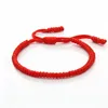 Связанная цепь Zodiac Year Lucky Bracelet Удача красная рука веревка с восемь-символом узел