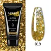 15 ml 30 ml Nail Glitter Goud Folie Kleurrijke Gels Losweken Nail Art Gel Vernis DIY Nagels Lijm Afdichting laag