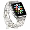 Bracciale da donna con cinturini per orologio da polso per gioielli da donna per Apple Watch Series 7 6 5 4 3 2 1 Cinturino con perle alla moda Iwatch 38mm 40mm 42mm 44mm Cinturino in pietra di agata artificiale