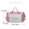 sports gym bag for women yoga swim travel duffel bags weekender with wet pocket shoes compartment shoulder strap255I