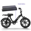 576WH 48V 12AH Intube Intube Battery Pack Himiway Escape Motor de bicicleta elétrica de ciclo de ciclismo para Bafang M500 M600