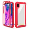 Voor iPhone XR Case Hybrid Clear Cell Phone Cases Soft TPU Hard PC Back Cover Compatibel met Samsung S21 Ultra