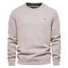 AIOPESON Effen Kleur Sweatshirts Mannen Casual Streetwear Merk Katoenen Trui Hoodies Herfst Kwaliteit Klassieke s Sweatshirt 220215