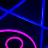 Hexagramm mit Augenschild für Zuhause, Pub, Kunstausstellung, Wanddekoration, LED-Neonlicht, 12 V, superhell