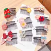 Versione coreana della forcina per bambini, grazioso fiorellino, accessori per capelli, pettine per capelli, clip per capelli