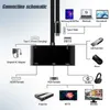 Adattatore per docking station combinato HUB tipo C PD Set di convertitori 5 in 1 per uso domestico VGA 3,5 mm USB 3.0 Parti di sicurezza per computer Porta di tipo C