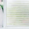 Autocollants de fenêtre AFDB Striped Frosted Film Static Cling Verre décoratif Protection UV Autocollant de confidentialité Non adhésif