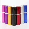 7 colors 10ML 5ml high-grade solid aluminum smooth glass perfume cosmetic Perfume Spray Stomizer bottle lipstick Empty bottles tube