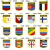 Schildvorm Vlag Patches Engeland Aruba Puerto Rico Schotland Blue Wales Kosovo Vietnam Zambia Chad China
