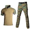 Tracksuit pour hommes Vêtements 2022 Chemises respirantes Pantalons de camouflage Costumes Tactical Combat Training Set