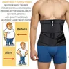 Midje tränare bastu svett bälte kropp kostym shaper för man korsett träning fitness fett brinnande vikt förlora shapewear fajas