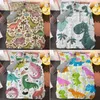 Cartoon Dinozaur Pościel Zestaw Twin Queen King Size Boho Comforter kołdra kołdra Pokrywa i poszewka na poszewki miękkie bedclothes C0223