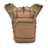 Buitenzakken Tactische schouderborsttas Men Molle Waterdichte Militaire crossbody Pack wandelen Camping Sportpak Camera XA824Y