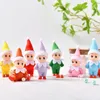 Kawaii mini babys elf dockor kläder plushies 9cm 3.5inch plysch leksaker barbie på hyllan tillbehör dekoration påsk gåvor för tjejer pojkar barn barn vuxna