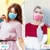 Fast Christmas Multi Colors Disposable Face Masks Pink White With Elastic Ear Loop 3 Ply Breathable Dust Air Anti-Pollution Face Mask Mouth Masks Adult Wholesale