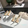 merk met luxe parel pailletten sexy ondiepe schoenen plat 5CM verkrijgbaar in verschillende kleuren Franse elegantie