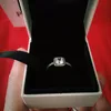 Real 925 Sterling Silver CZ Diamond RING with LOGO Original box Fit Pandora style 18K Gold Wedding Ring Engagement Jewelry for Wom250j