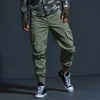 High Quality Khaki Casual Pants Men Military Tactical Joggers Camouflage Cargo Pants Multi-Pocket Fashions Black Army Trousers 210930